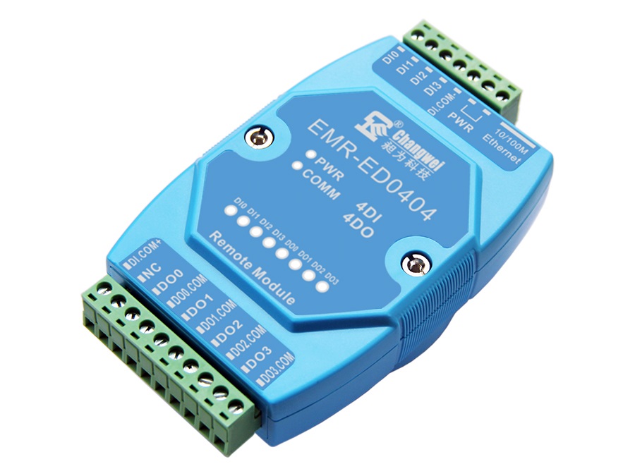 EMR-ED0404智能分布式IO模塊 網絡型4路開關量輸入4路開關量輸出模塊 網絡4DI/4DO模塊
